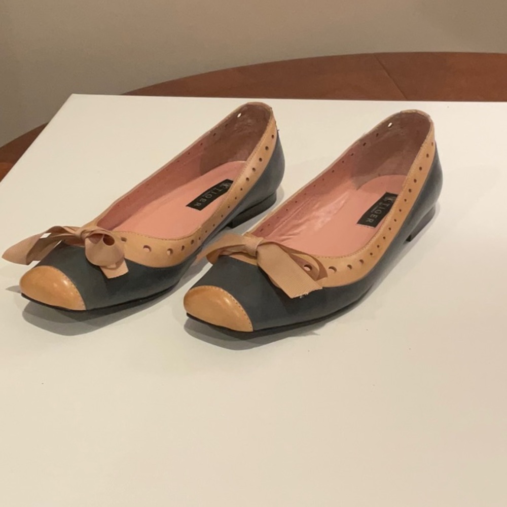 All Leather Ballet Flats. Tiger of Sweden. NWOT. Size 38